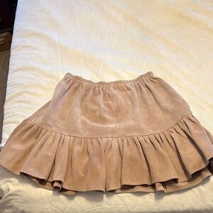 Elegant Tan leather skirt size 1.